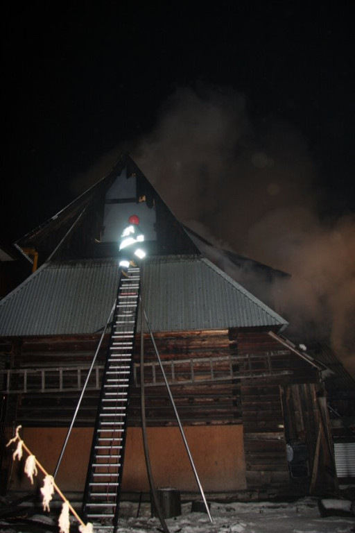 Pożar domu na Szymonach