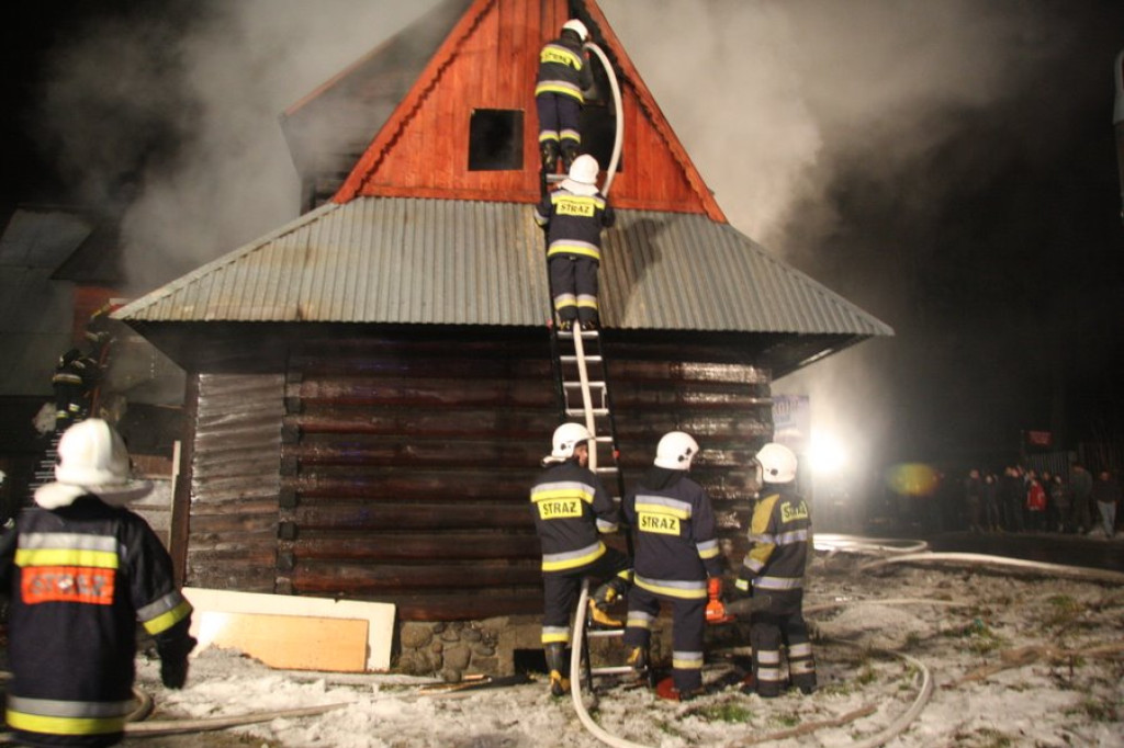 Pożar domu na Szymonach