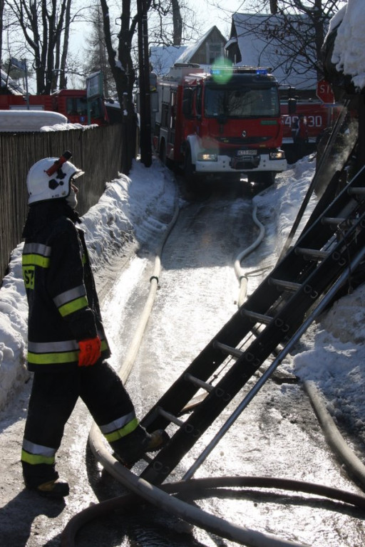 Zakopane: Groźny pożar przy Kościeliskiej