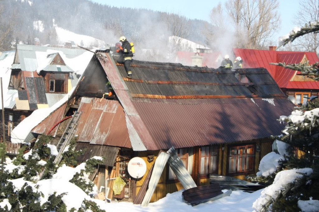 Zakopane: Groźny pożar przy Kościeliskiej