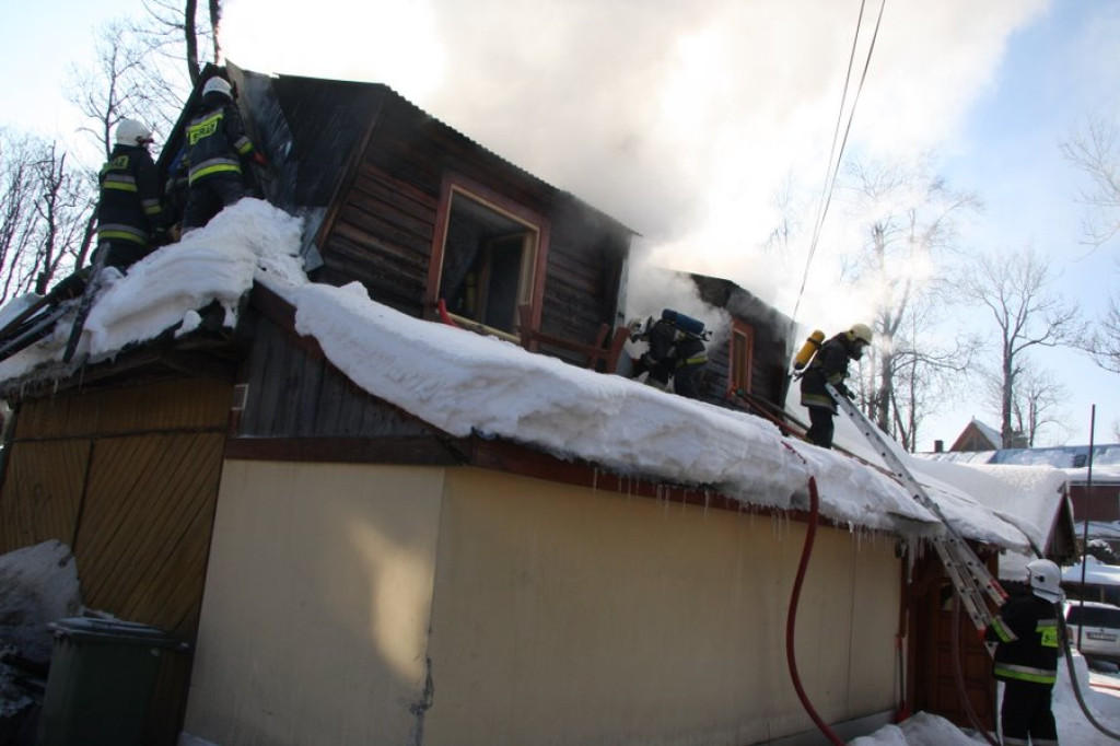 Zakopane: Groźny pożar przy Kościeliskiej