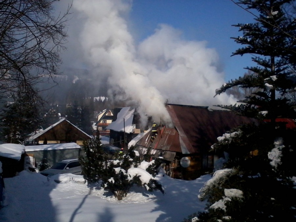 Zakopane: Groźny pożar przy Kościeliskiej