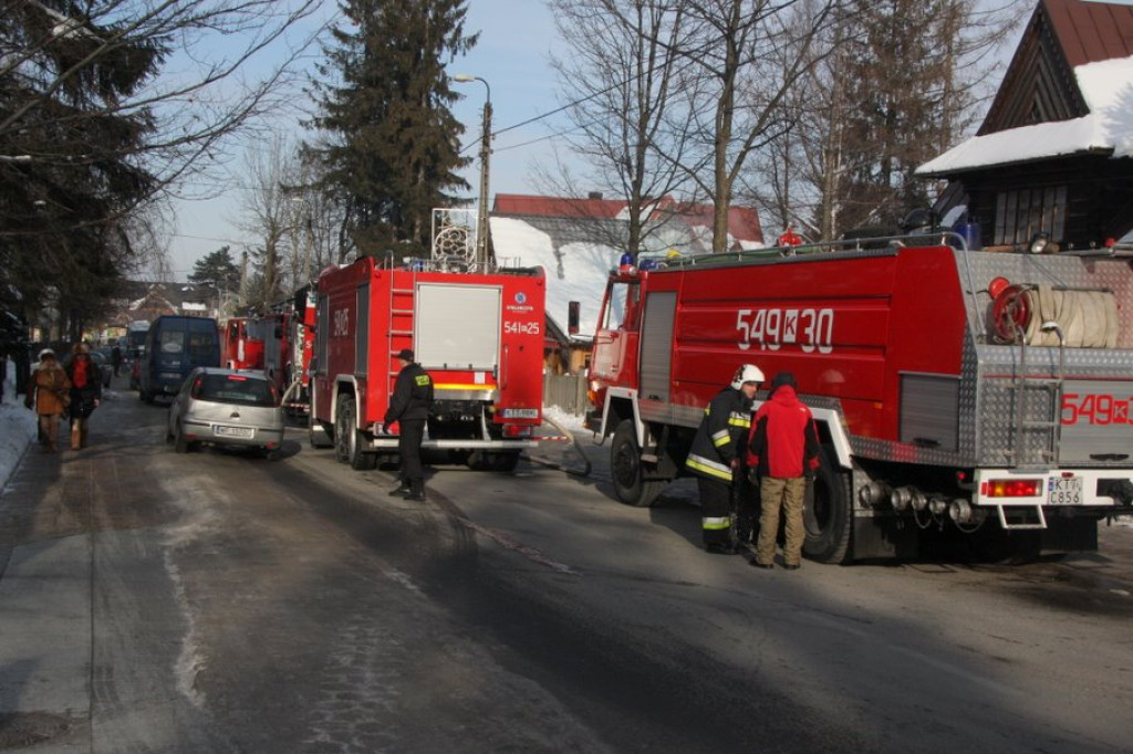 Zakopane: Trzeci pożar w ciągu doby