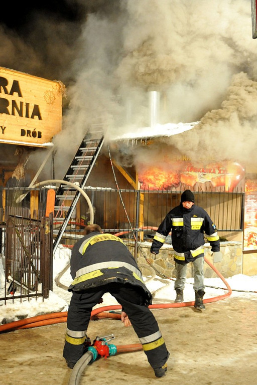 Zakopane: Pożar budynku „Watry” ul. Zamoyskiego