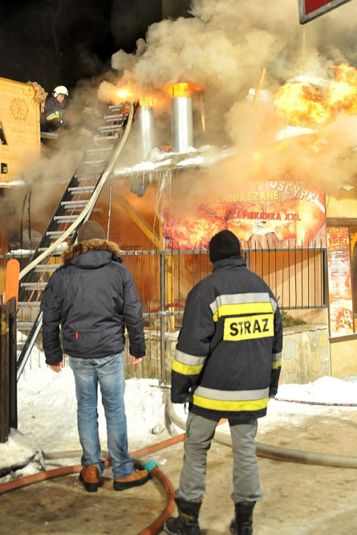 Zakopane: Pożar budynku „Watry” ul. Zamoyskiego