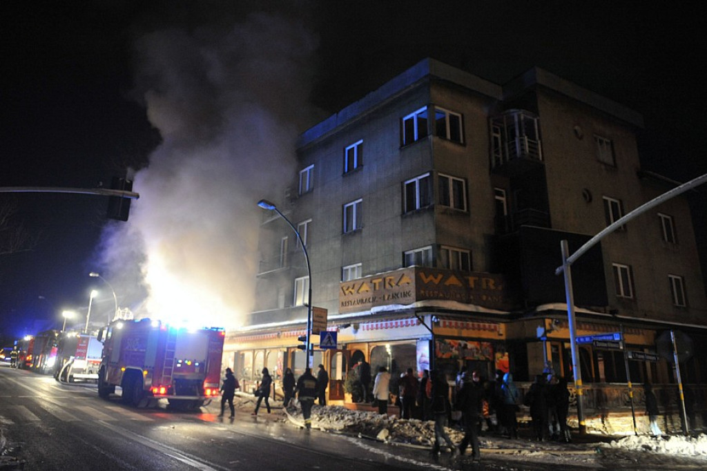 Zakopane: Pożar budynku „Watry” ul. Zamoyskiego