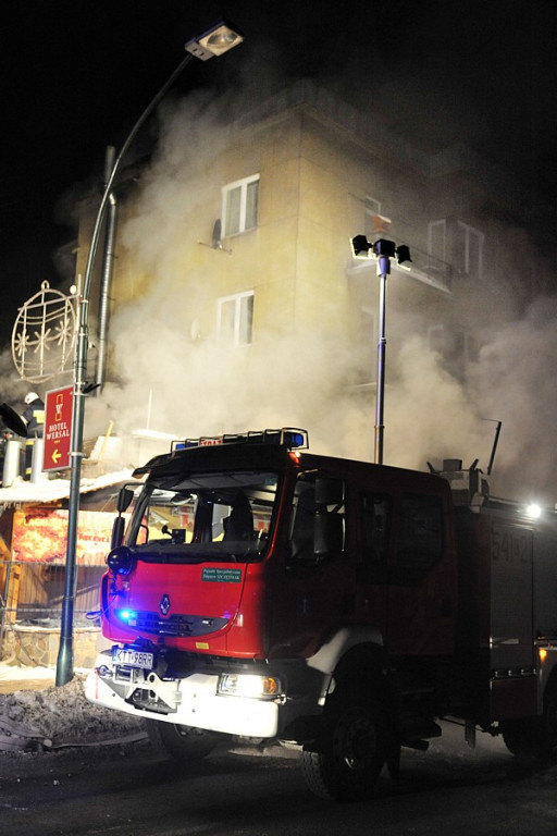 Zakopane: Pożar budynku „Watry” ul. Zamoyskiego