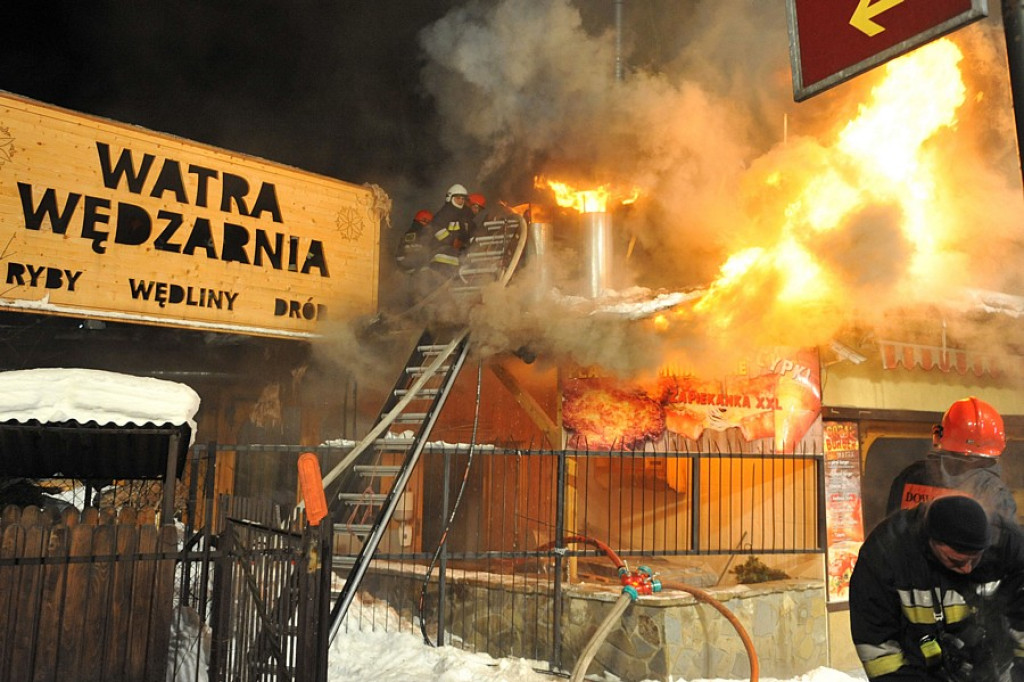 Zakopane: Pożar budynku „Watry” ul. Zamoyskiego