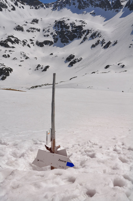 Zimowe Tatry na początku upalnego maja