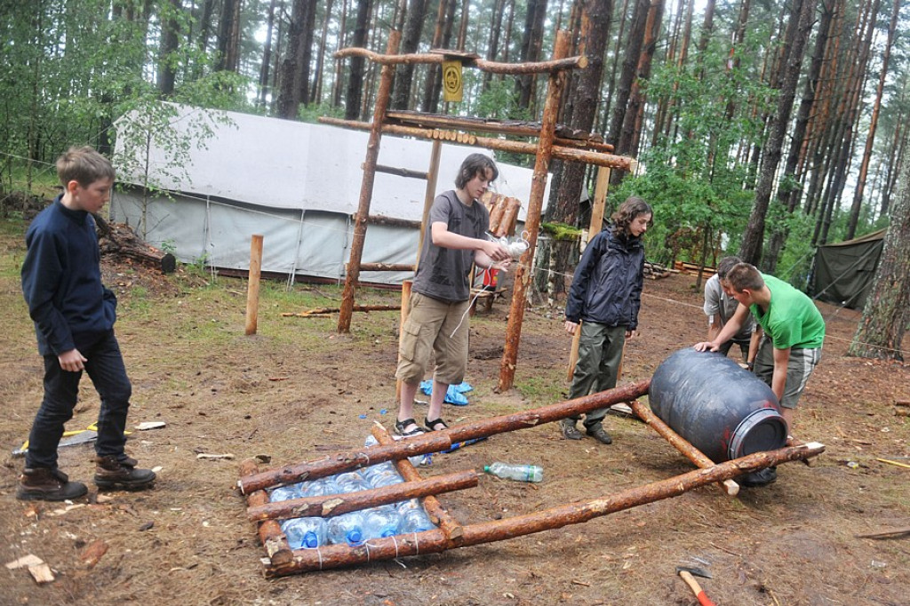 Mazury: Wakacyjny obóz harcerzy Obwodu Tatrzańskiego ZHR