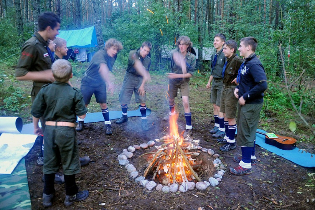 Mazury: Wakacyjny obóz harcerzy Obwodu Tatrzańskiego ZHR