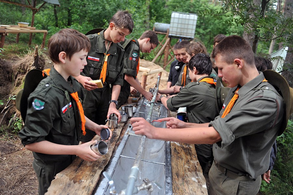 Mazury: Wakacyjny obóz harcerzy Obwodu Tatrzańskiego ZHR
