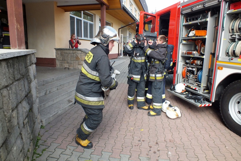 Pożar w szkole w Kościelisku