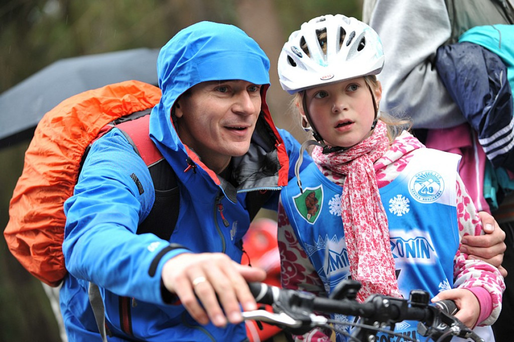 Wyścig rowerowy w Małem Cichem