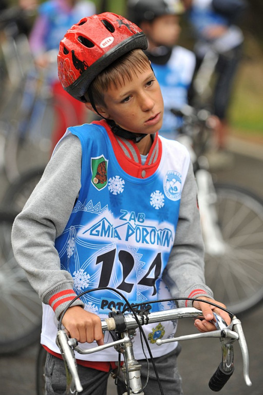 Wyścig rowerowy w Małem Cichem