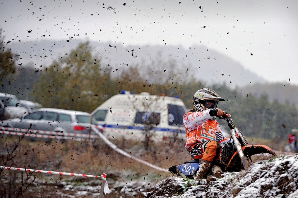 Zawody motocrossowe w Krośnicy