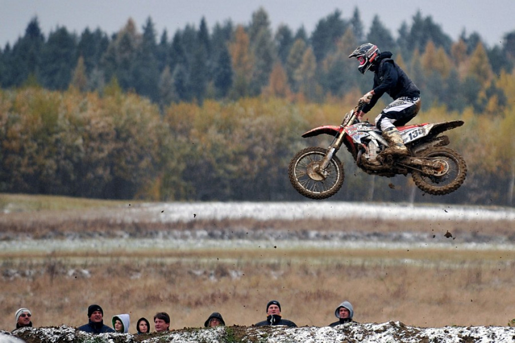 Zawody motocrossowe w Krośnicy