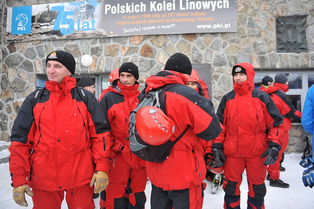 Ewakuacja wyciągu w Dolinie Gąsienicowej
