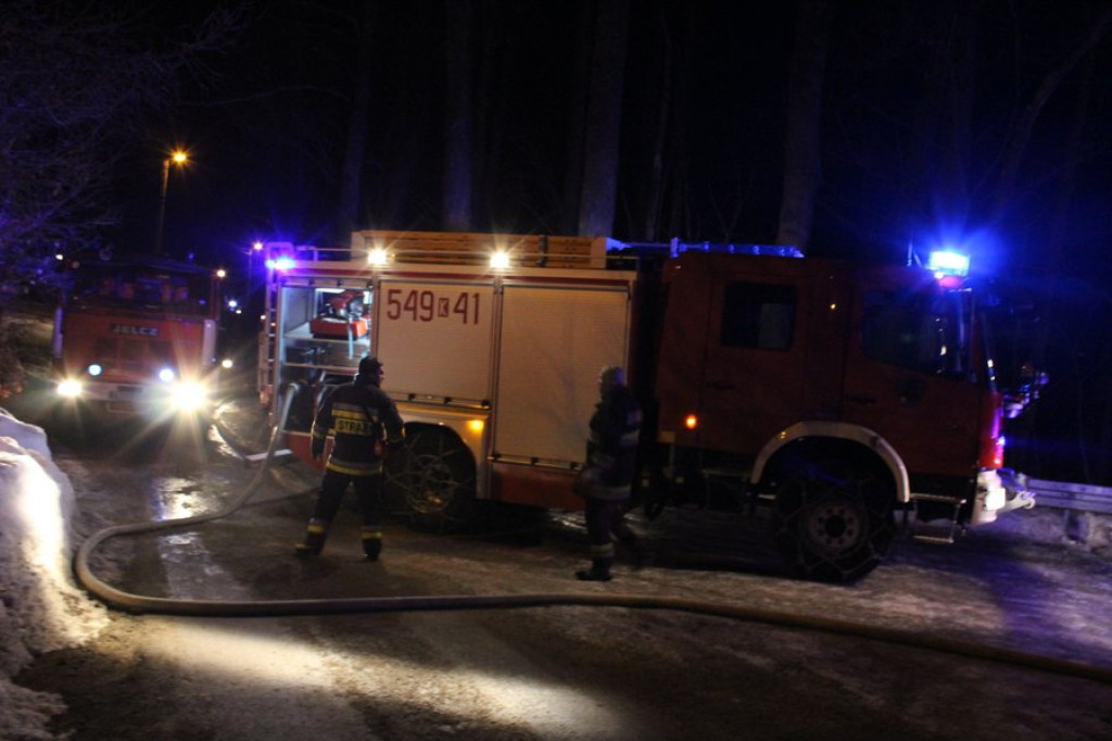 Pożar na Gładkiem w Zakopanem