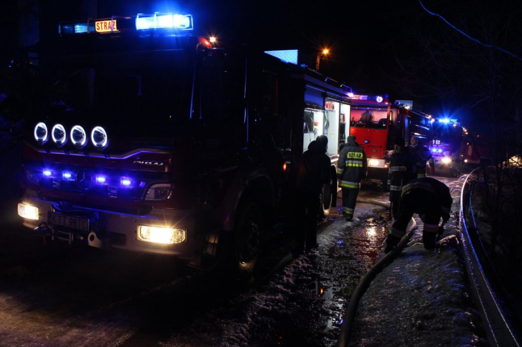 Pożar na Gładkiem w Zakopanem