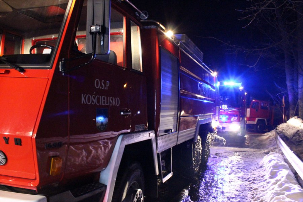 Pożar na Gładkiem w Zakopanem