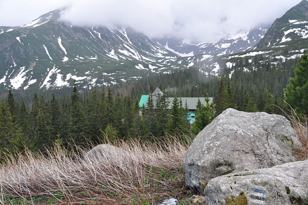Tatry w deszczu, mgle i chmurach