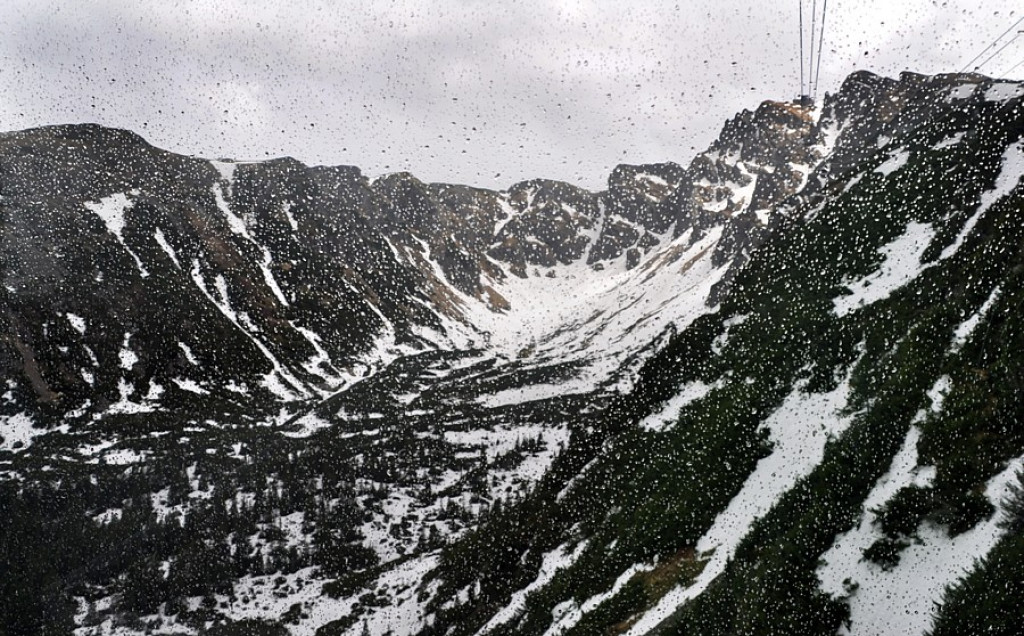 Tatry w deszczu, mgle i chmurach