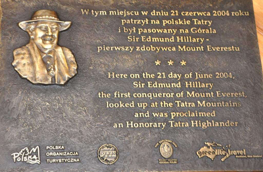 Odsłonięcie tablicy upamiętniającej Sir Edmunda Hillarego