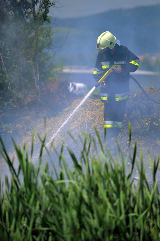 Nowy Targ: Pożar składowiska trawy