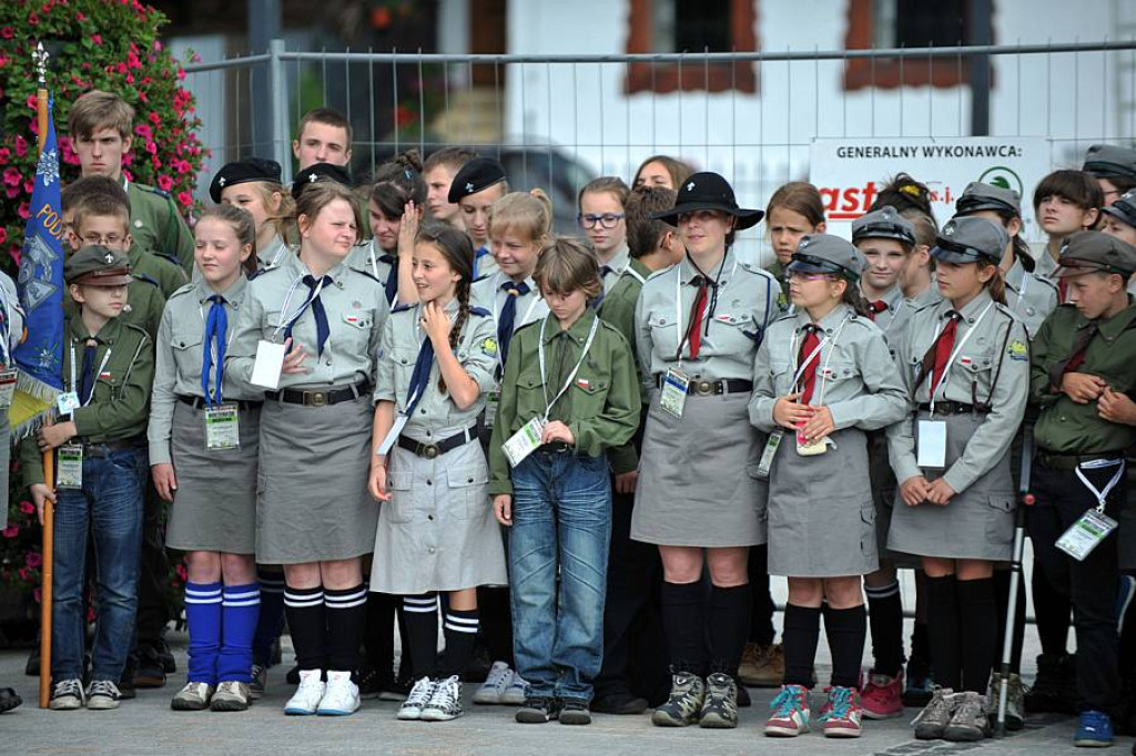 Zlot ZHP w Zakopanem: Uroczystości na Placu Niepodległości