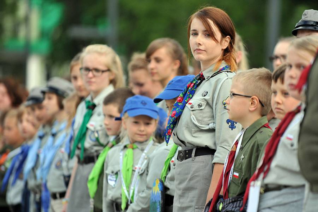 Zlot ZHP w Zakopanem: Uroczystości na Placu Niepodległości