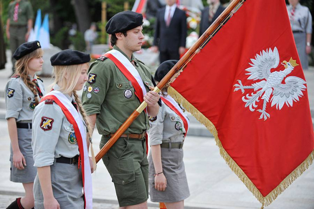 Zlot ZHP w Zakopanem: Uroczystości na Placu Niepodległości