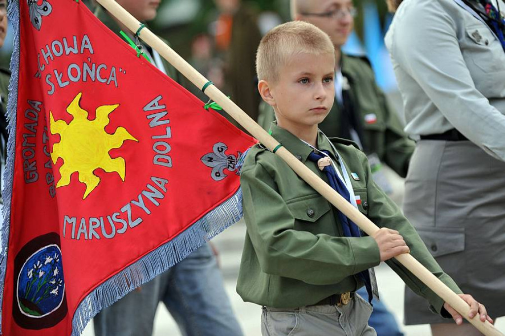 Zlot ZHP w Zakopanem: Uroczystości na Placu Niepodległości