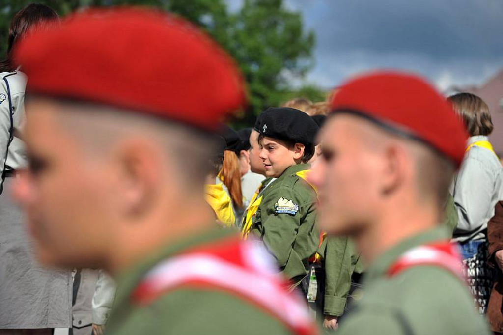 Zlot ZHP w Zakopanem: Uroczystości na Placu Niepodległości