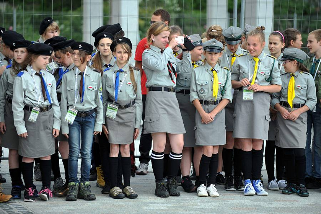 Zlot ZHP w Zakopanem: Uroczystości na Placu Niepodległości