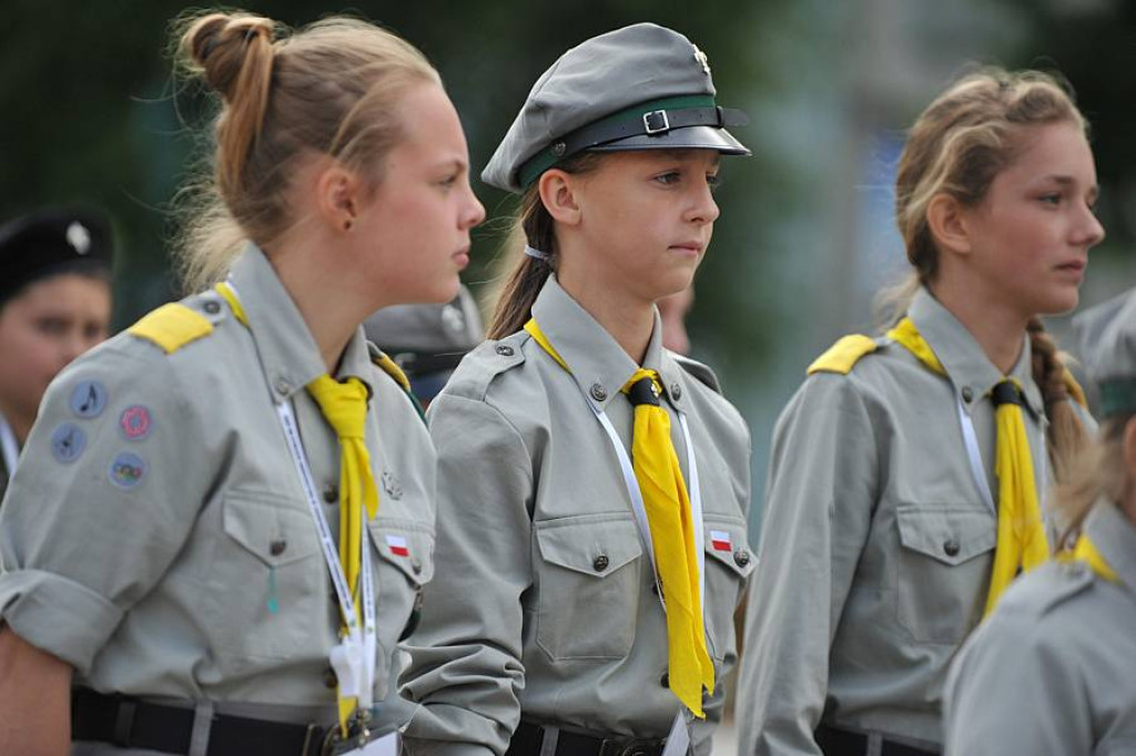Zlot ZHP w Zakopanem: Uroczystości na Placu Niepodległości