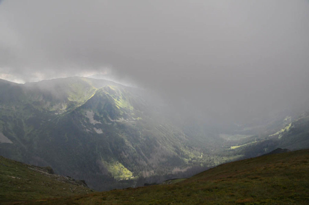 Tatry w deszczu, mgle i chmurach...