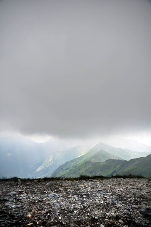 Tatry w deszczu, mgle i chmurach...