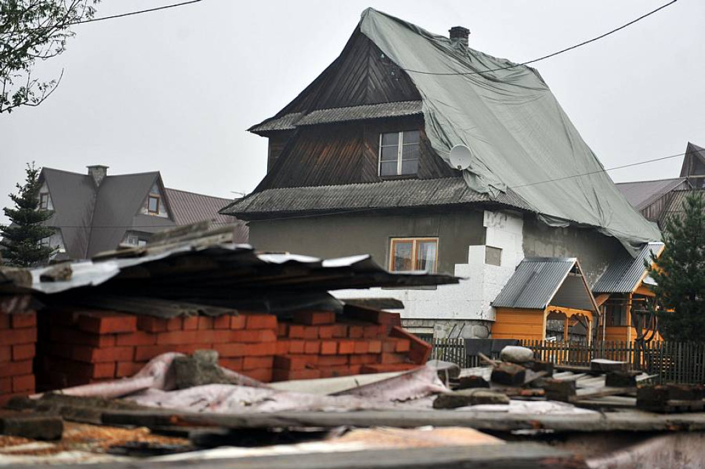 Nawałnica nad gminą Bukowina Tatrzańska