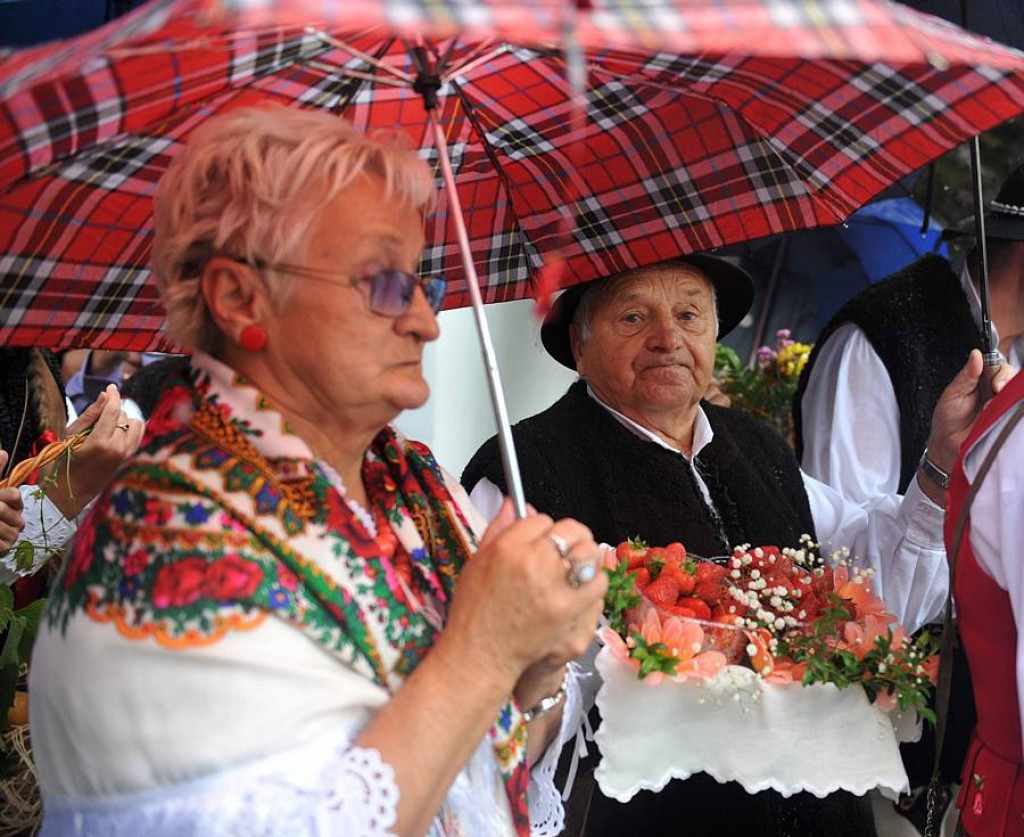 Deszczowe 36. Dożynki Podhalańskie w Ludźmierzu