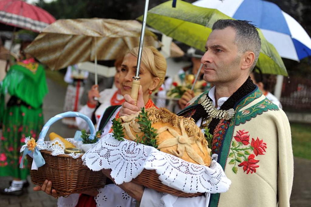 Deszczowe 36. Dożynki Podhalańskie w Ludźmierzu