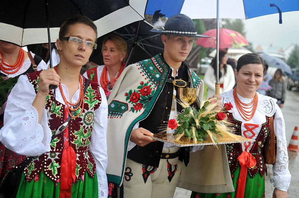 Deszczowe 36. Dożynki Podhalańskie w Ludźmierzu
