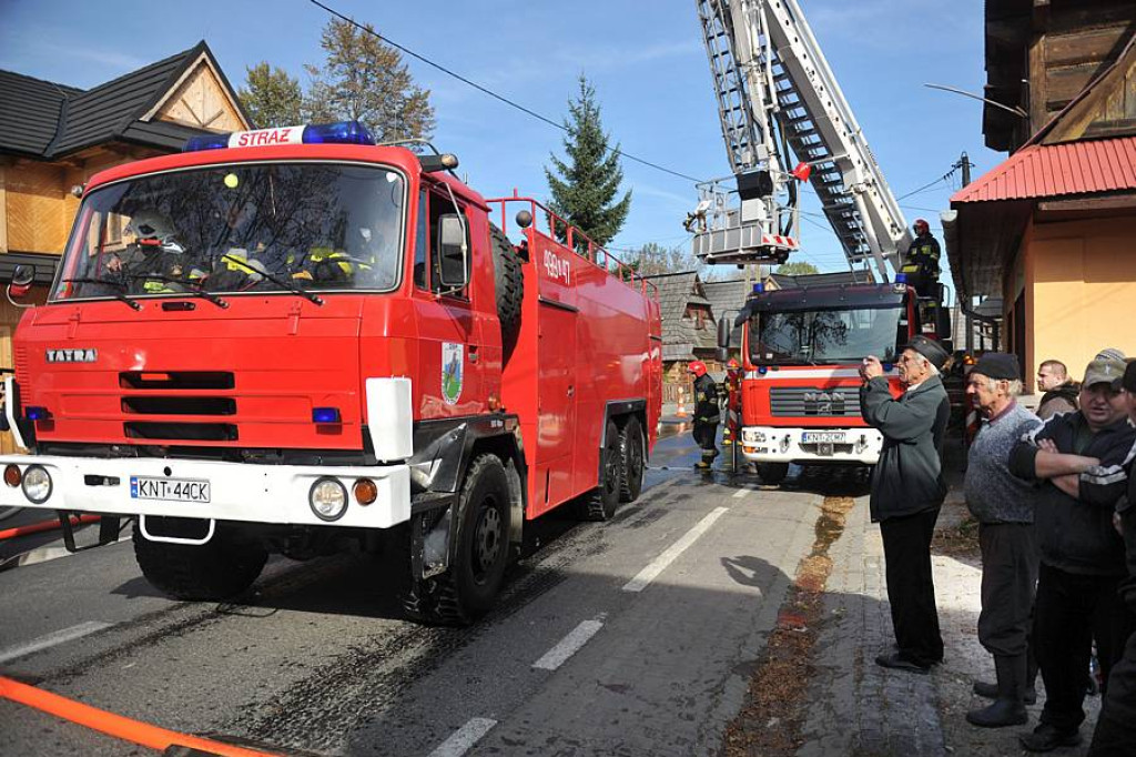 Ćwiczenia strażackie w Chochołowie