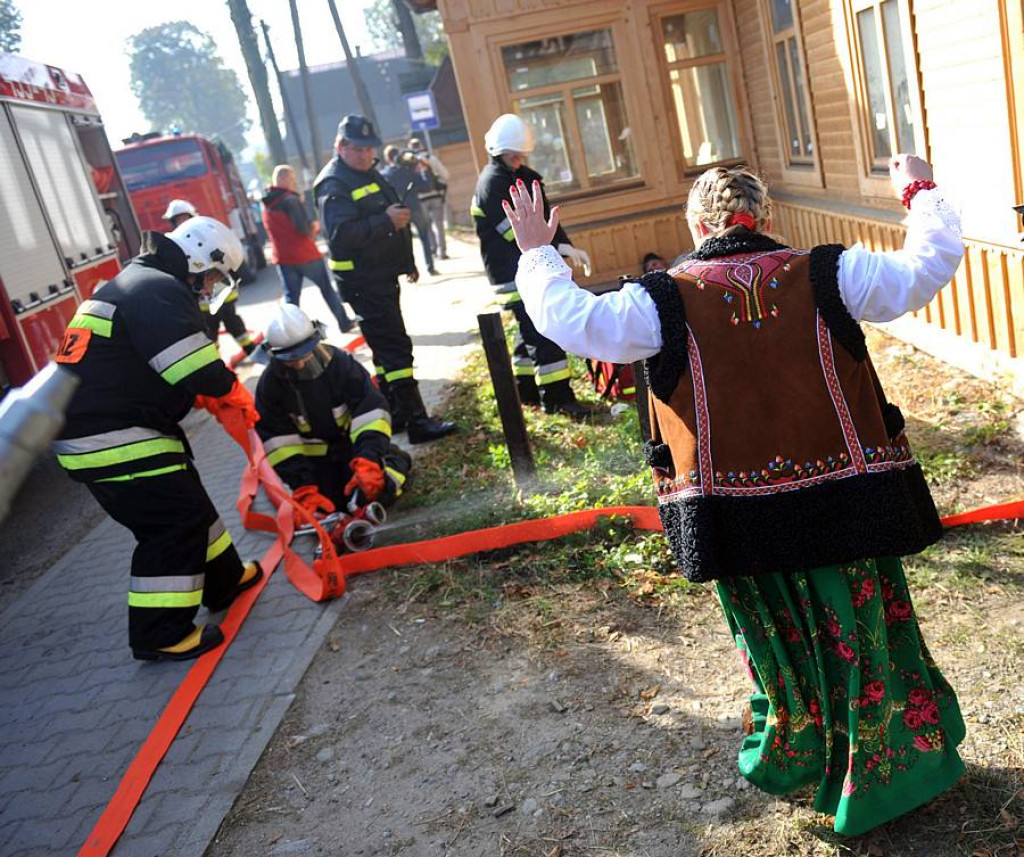 Ćwiczenia strażackie w Chochołowie