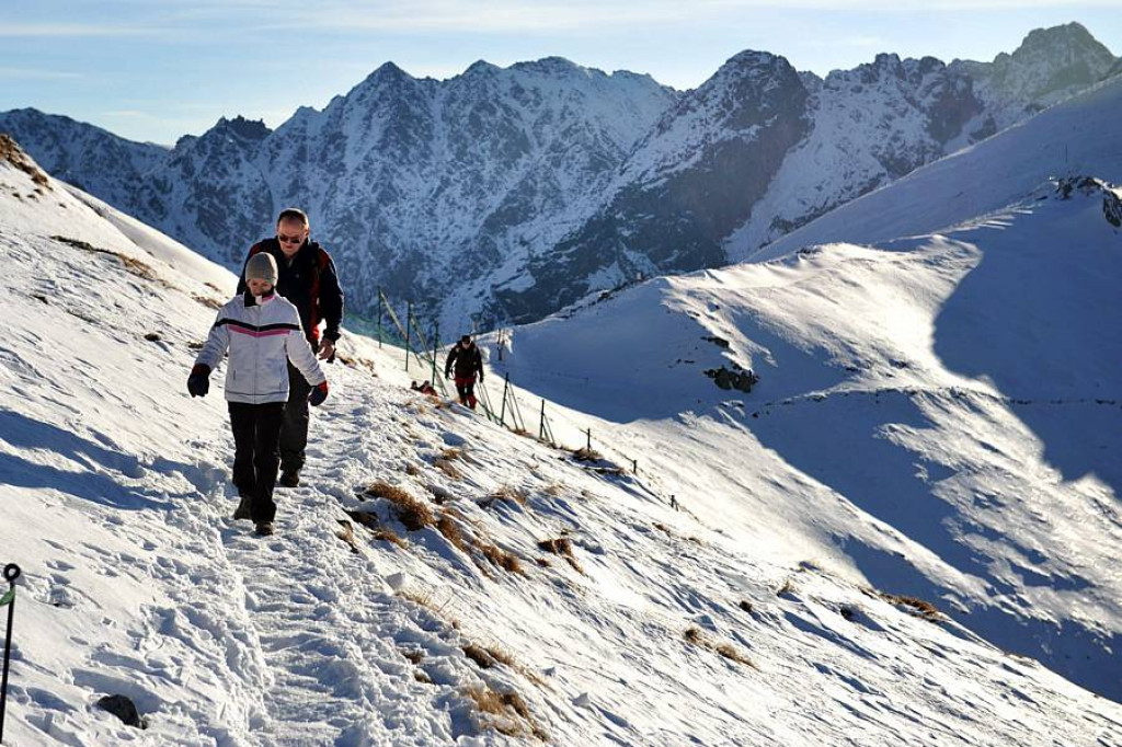 Niedzielny poranek na Kasprowym Wierchu
