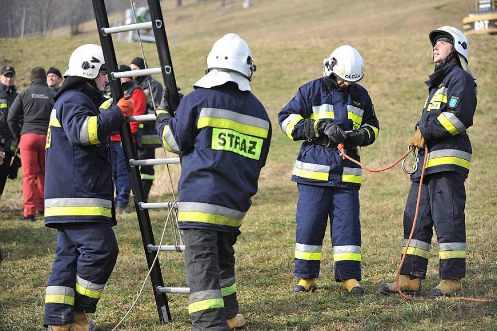 Strażackie ćwiczenia na zakopiańskiej Harendzie