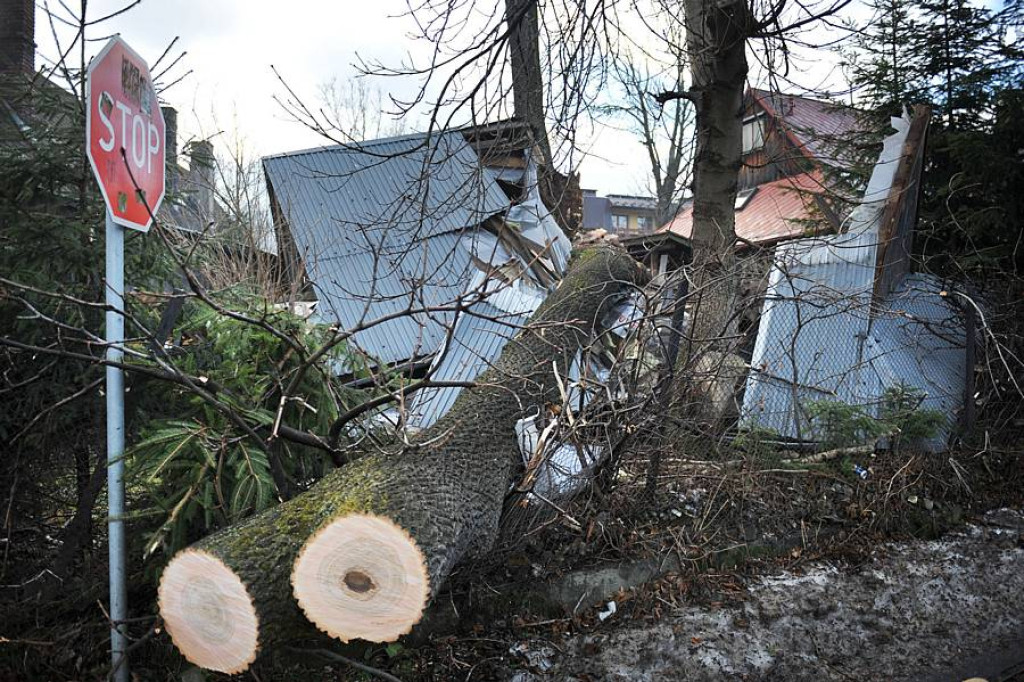 Halny pod Giewontem. Trwa porządkowanie po wichurze