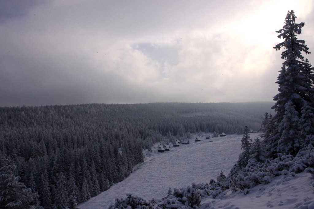 Chmury, śnieg i wreszcie zima w Tatrach