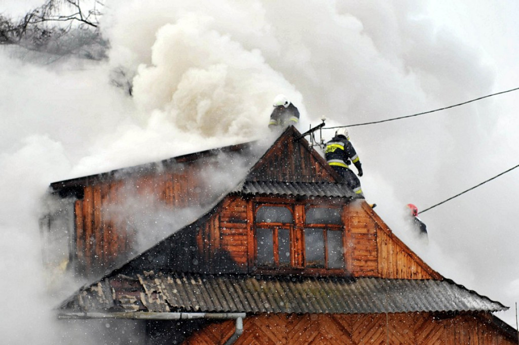 Pożar w Poroninie