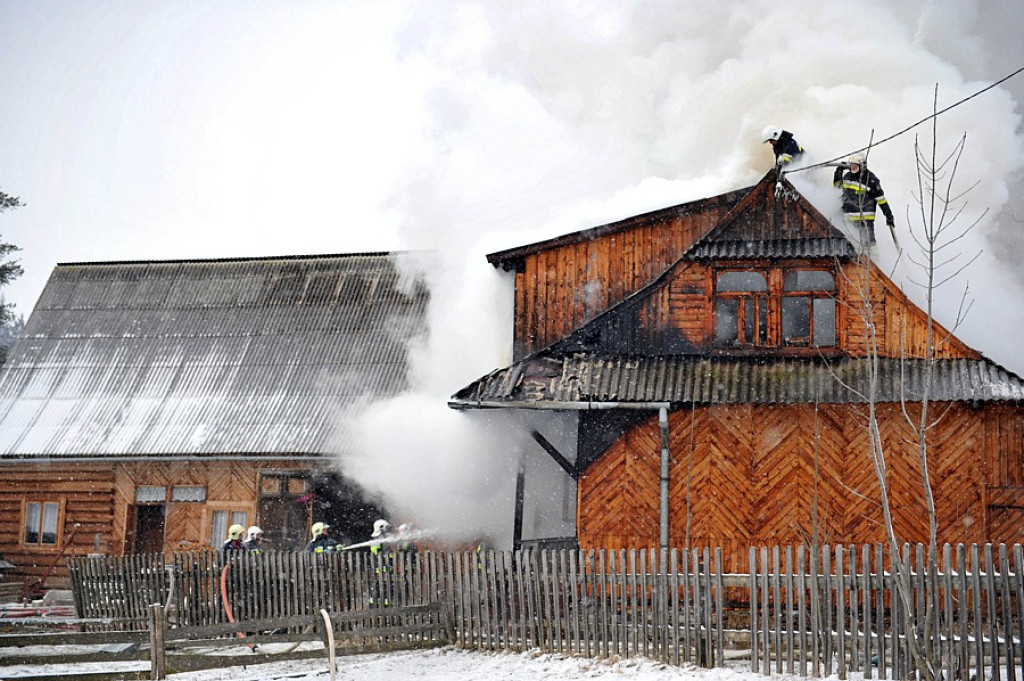 Pożar w Poroninie